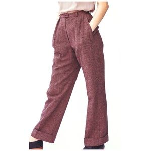 NWT Vintage Pendleton Virgin Wool Pink Tweed Pants